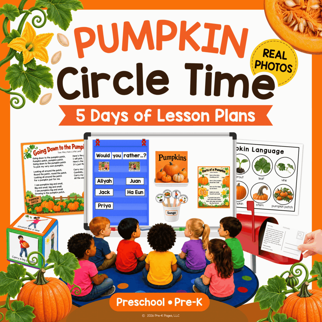 Pumpkin Circle Time Lesson Planscover