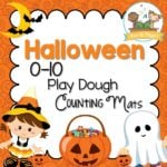 Halloween Play Dough Counting Mats - Pre-K Pages