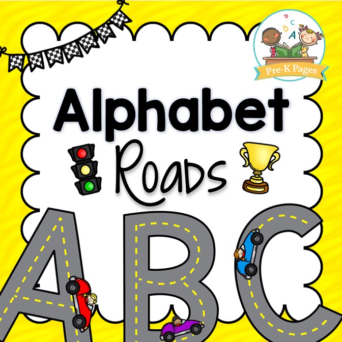 Printable Alphabet Road Mats for Preschool