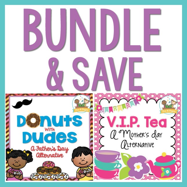 Fathers Day and Mothers Day Event Bundle for Preschool