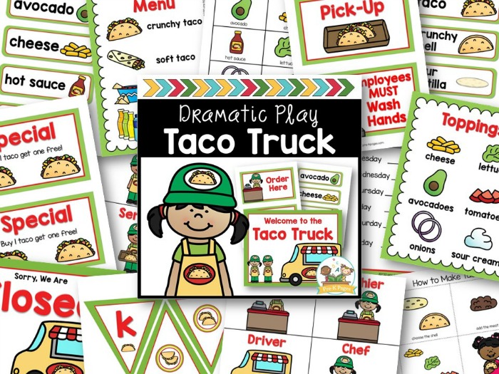 Taco Truck Dramatic Play for Preschool
