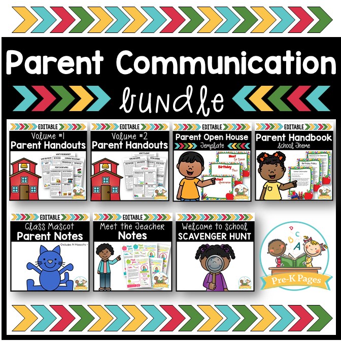 Parent Communication Bundle for Preschool and Pre-K