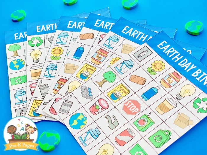 Earth Day Bingo Game for Kids