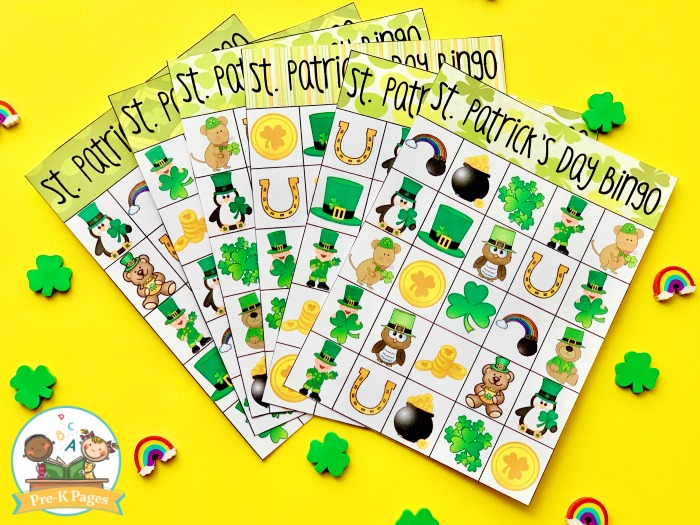 St Patricks Day Bingo Game for Kids