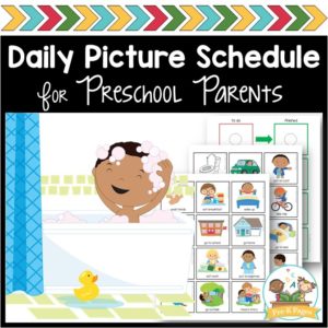 At Home Daily Picture Schedule for Preschool and Pre-K Parents