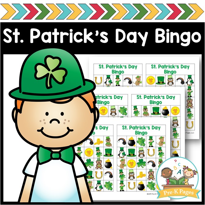Printable Bingo Game for St Patricks Day