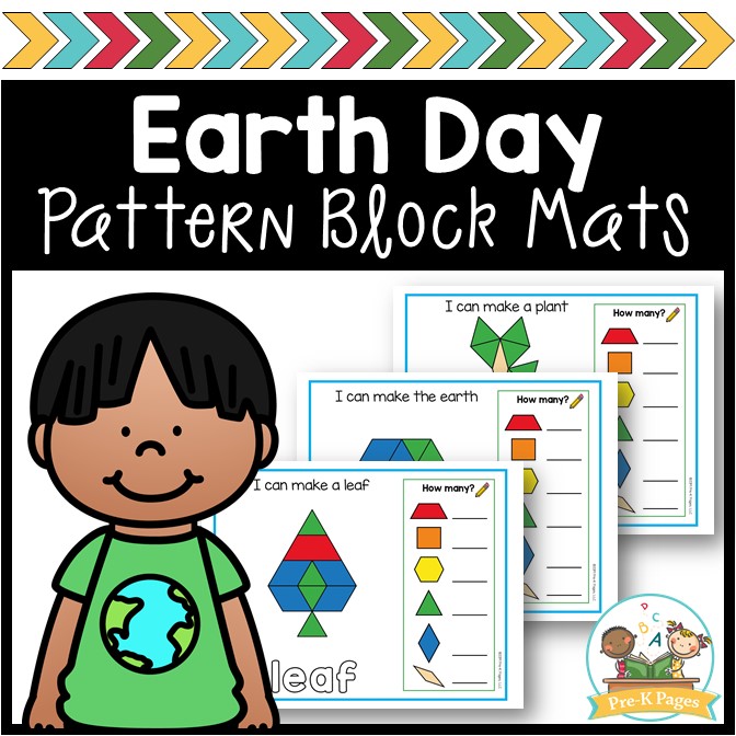 Earth Day Pattern Block Mats