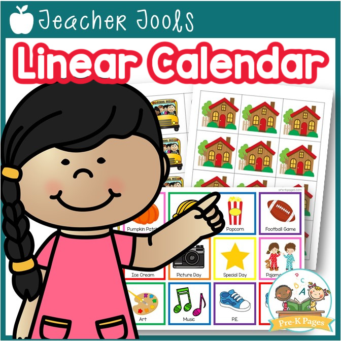 Linear Calendar Kit for Preschool