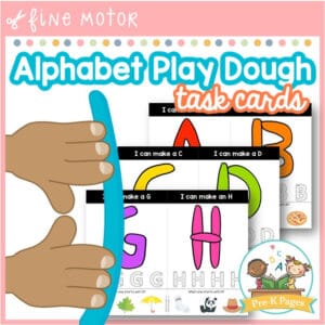 Alphabet Play Dough Task Cards