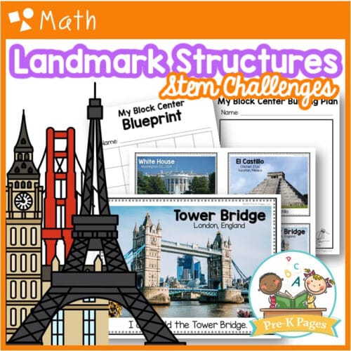 Block Center STEM Challenges - Pre-K Pages