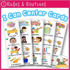 I Can Center Task Cards for Preschool and Pre-K