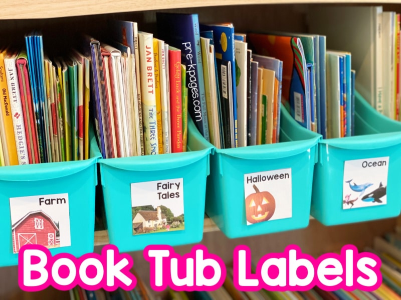 Classroom Library Labels for Pre-K