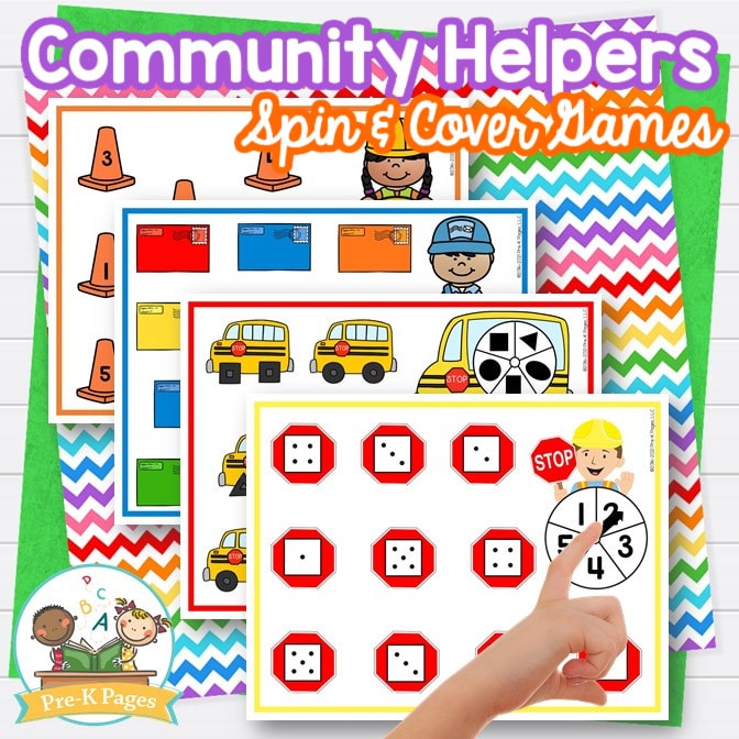 Community Helpers Theme Spin and Cover