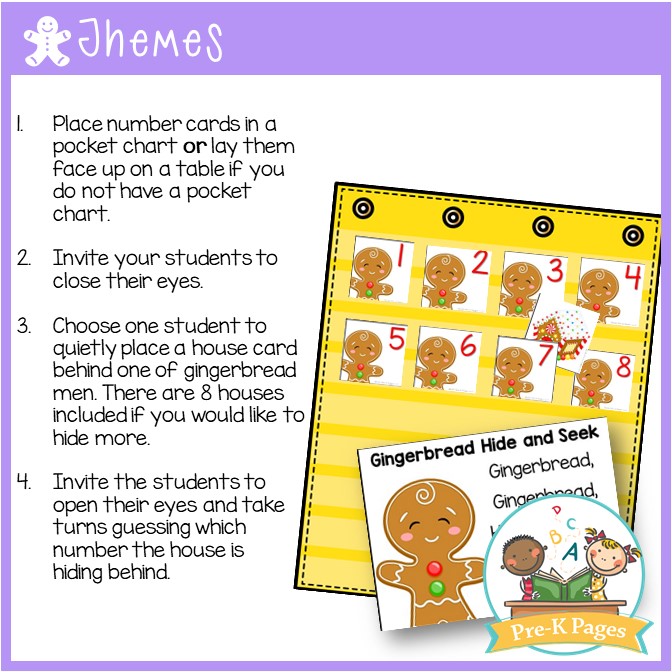 Gingerbread Circle Time Numbers Game