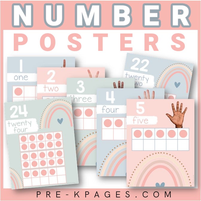 Number Posters 0-30