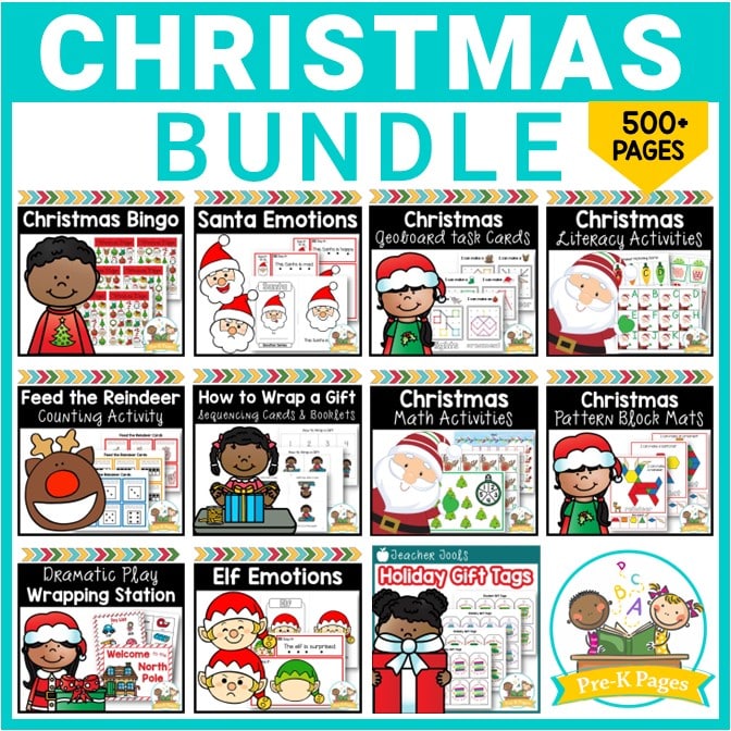 Christmas Theme Lesson Plan Bundle for Preschool