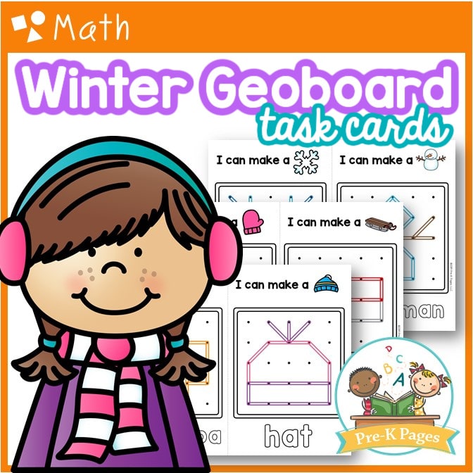 Winter Geoboard Task Cards