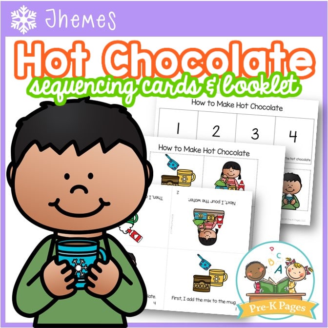 how to make hot chocolate sequencing activity