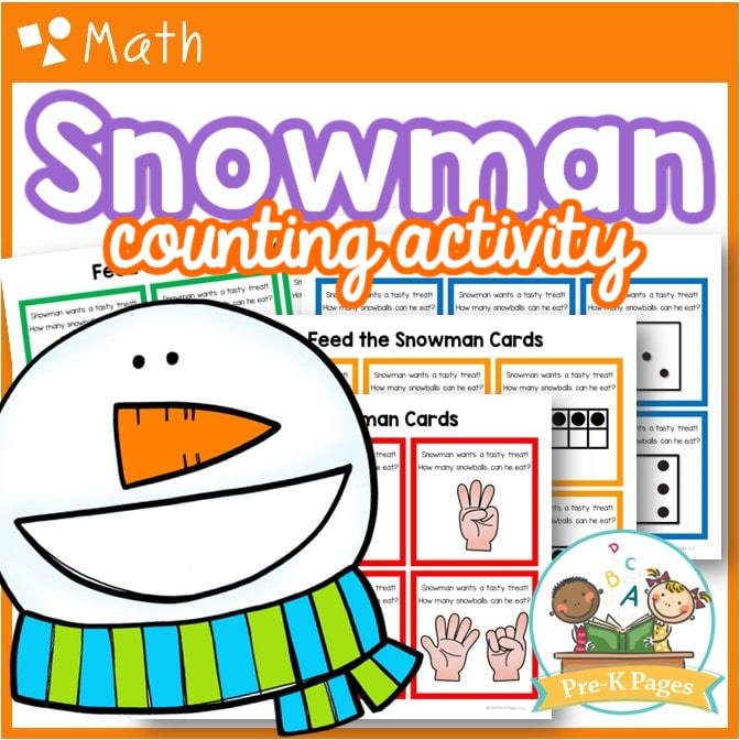 Feed the Snowman Counting Game