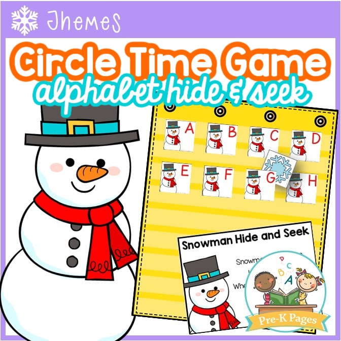 Circle Time Game: Snowman Alphabet