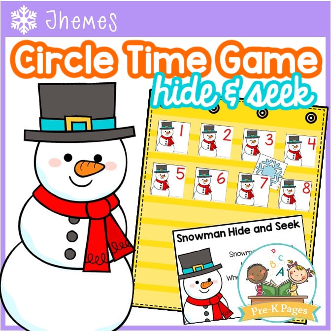 Circle Time Number Game: Snowman