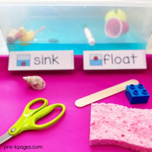 Sink and Float Science Unit for Preschool and Pre-K - Pre-K Pages