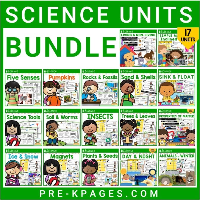 Science Unit Bundle for Preschool