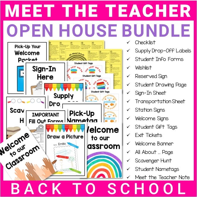 Meet the Teacher Open House Ultimate Bundle