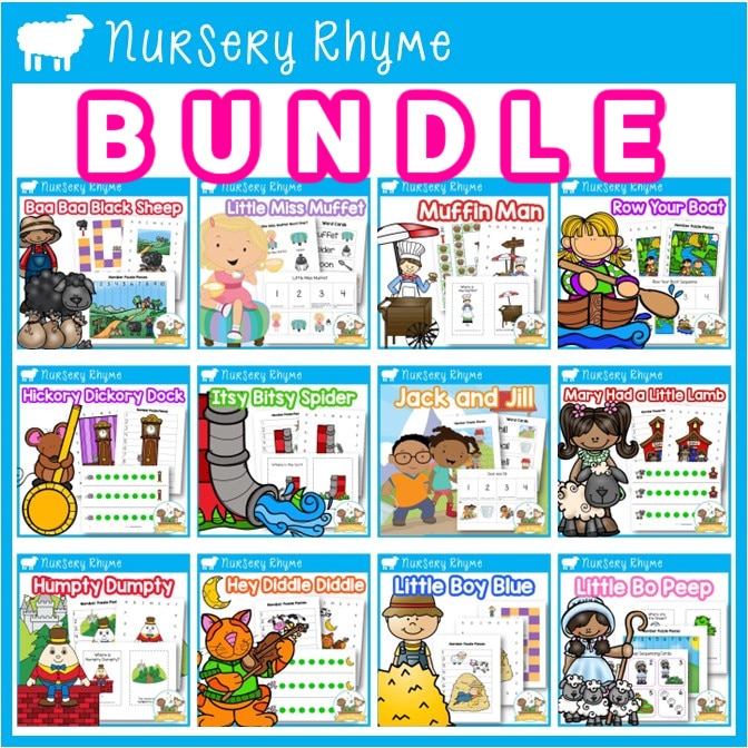 The Ultimate Nursery Rhyme Bundle 12 rhymes with lesson plans
