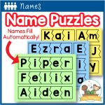 Editable Name Puzzle
