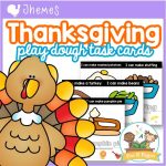 Thanksgiving Play Dough Task Cards