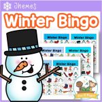 Winter Bingo Game for Preschool