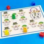 Winter Math Roll and Cover Counting