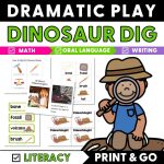 Dinosaur Dig Dramatic Play cover 25