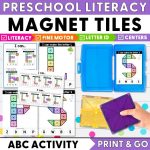 ABC Magnet Tile Mats and Task Cards