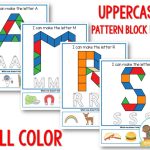 Alphabet Pattern Block Mats color