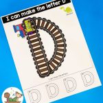 Alphabet Train Tracks Letter Formation Uppercase