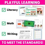 images of literacy math and writing examples