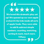 Apple Orchard Dramatic Play Testimonial