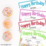Birthday Certificates for Preschool