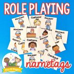 Car Repair Shop Dramatic Play Nametags