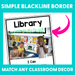 Center Signs with Blackline Borders