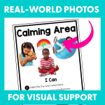 Center Signs with Real Photos for Visual Support