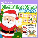 Circle Time Game Santa Numbers Hide and Seek