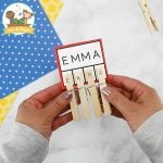 Clothespin Name Activity uppercase