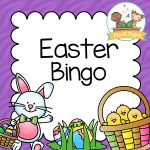 Printable Easter Bingo Game for Preschool or Kindergarten Kids
