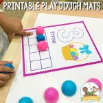 Easter Play Dough Counting Mats