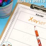 Editable Sign In Sheets for Preschool 2
