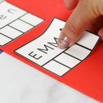 Learning names with clothespins