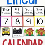 Linear Calendar in Preschool